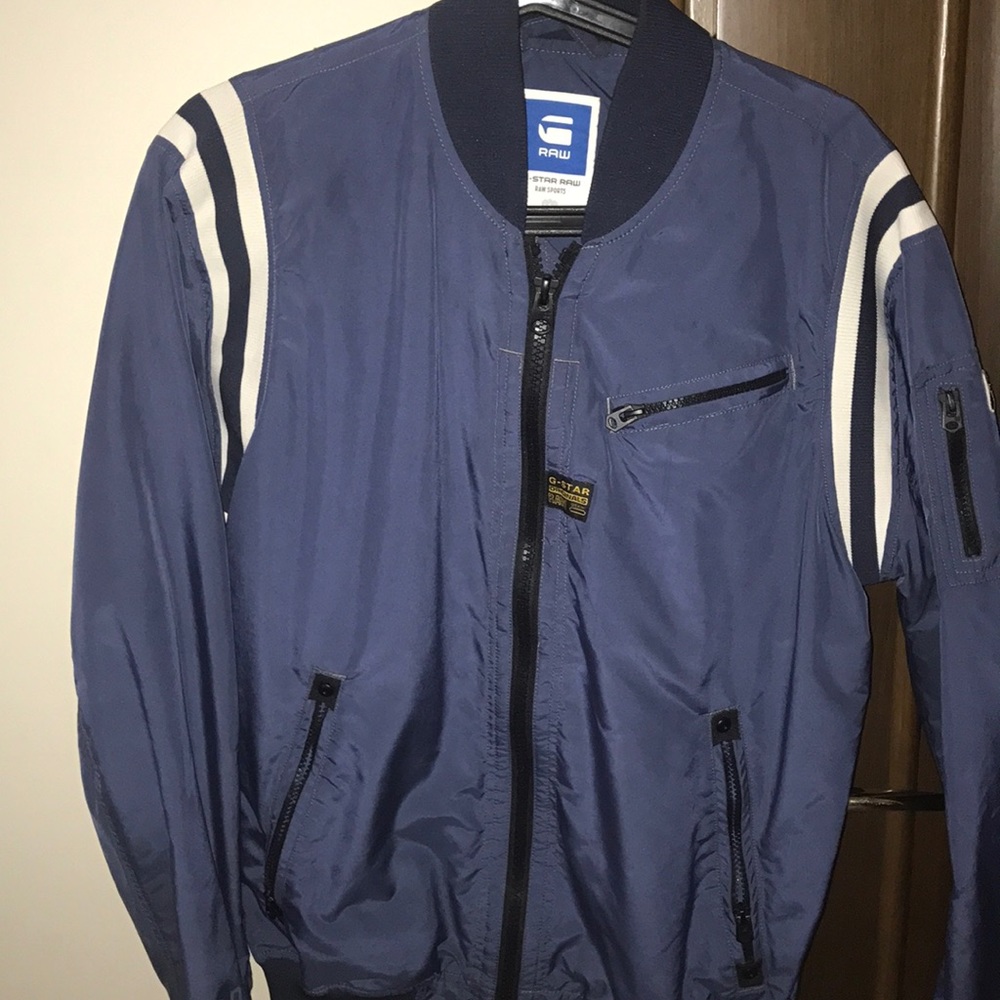 Gstar raw mesh bomber jacket